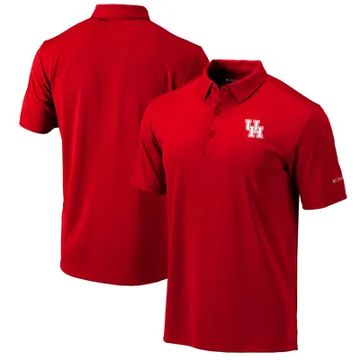 Houston Cougars Columbia Omni-Wick Drive Polo - Red