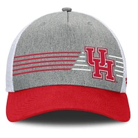 Men's Fanatics Heather Gray/Red Houston Cougars Profile Trucker Adjustable Hat