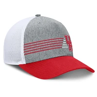 Men's Fanatics Heather Gray/Red Houston Cougars Profile Trucker Adjustable Hat