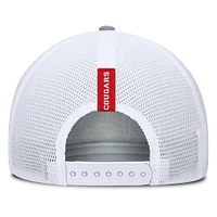 Men's Fanatics Heather Gray/Red Houston Cougars Profile Trucker Adjustable Hat