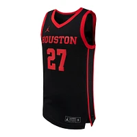 Men's Jordan Brand #27 Black Houston Cougars Replica Basketball Jersey