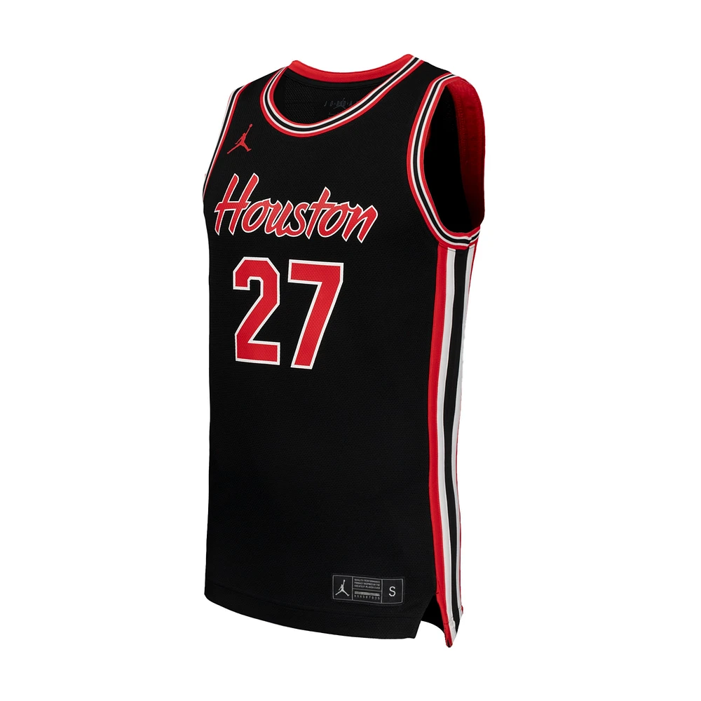 Men's Jordan Brand #27 Black Houston Cougars Replica Basketball Jersey