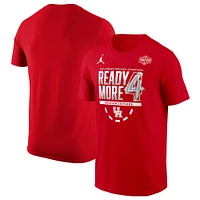 Men's Jordan Brand Red Houston Cougars 2025 NCAA Basketball Tournament March Madness Final Four Regional Champions Locker Room T-Shirt