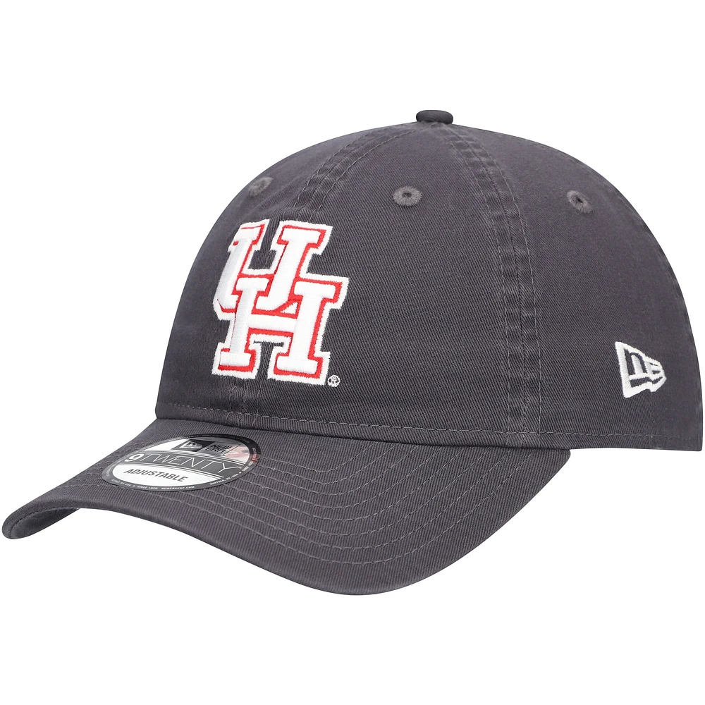 Men's New Era Graphite Houston Cougars Team 9TWENTY Adjustable Hat