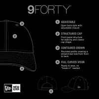 Men's New Era Red Houston Cougars Team 9FORTY Adjustable Hat
