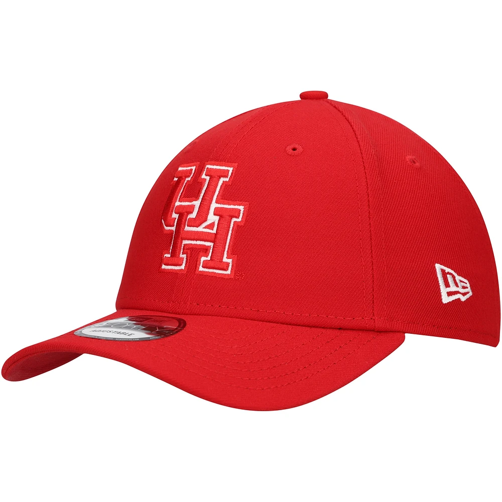 Men's New Era Red Houston Cougars Team 9FORTY Adjustable Hat