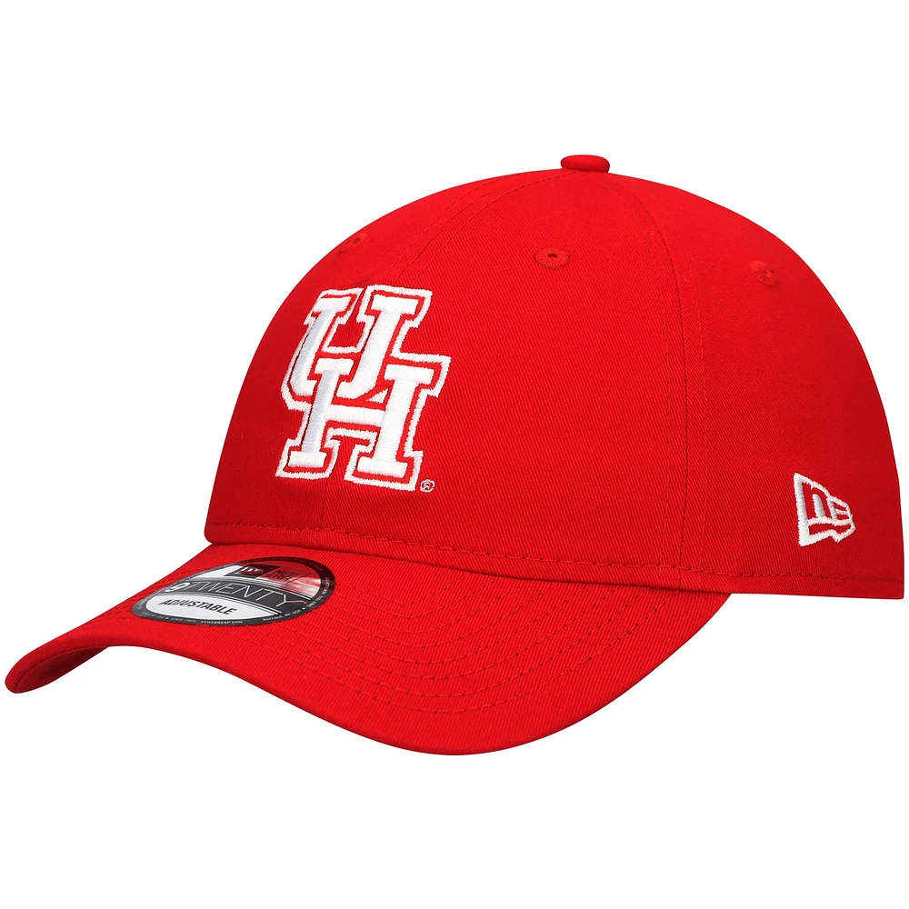 Casquette réglable rouge Houston Cougars Team 9TWENTY New Era pour hommes