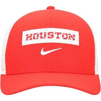 Men's Nike Red Houston Cougars 2024/25 Sideline Rise Trucker Adjustable Hat