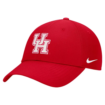 Men's Nike Red Houston Cougars 2024 Sideline Club Adjustable Hat