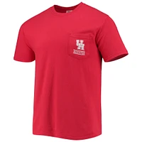 Men's Red Houston Cougars Circle Campus Scene T-Shirt