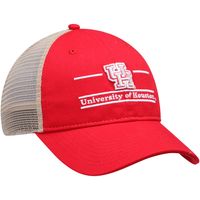 Men's The Game Red Houston Cougars Split Bar Trucker Adjustable Hat