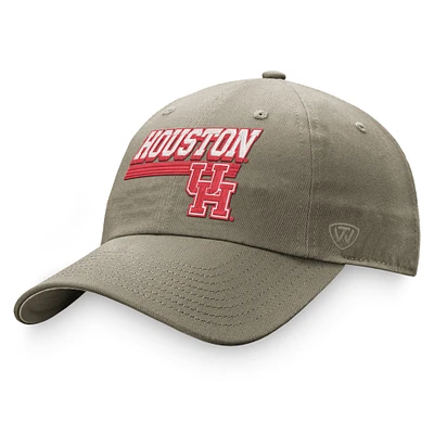 Casquette ajustable Top of the World Houston Cougars Slice Kaki pour homme