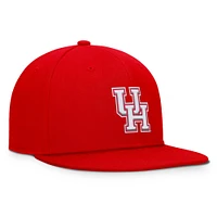 Casquette Snapback fondamentale Top of the World rouge des Houston Cougars pour hommes