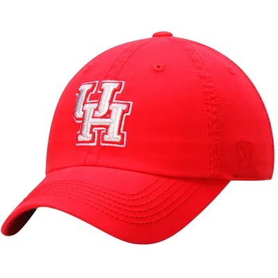 Houston Cougars Top of the World Solid Crew Adjustable Hat - Red