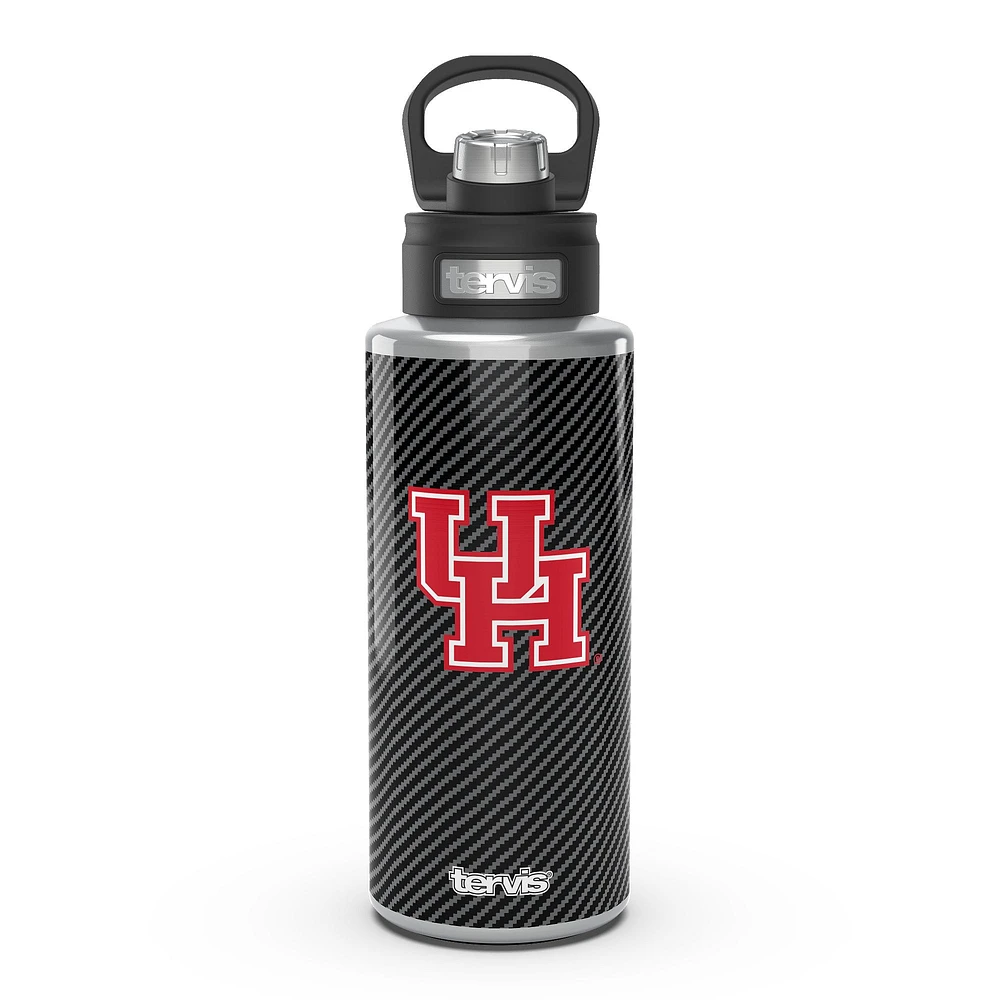 Tervis Houston Cougars 32oz. Carbon Fiber Wide Mouth Water Bottle