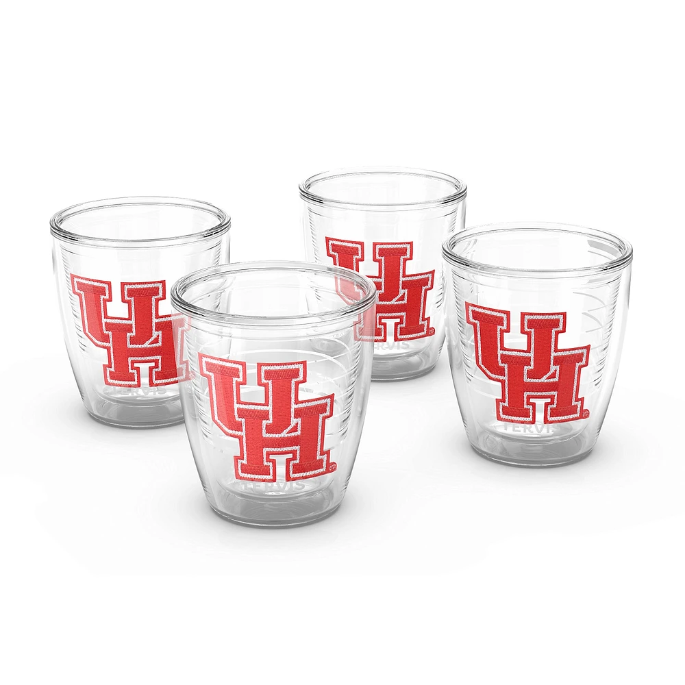 Tervis Houston Cougars, paquet de 4, 12 oz. Ensemble de gobelets emblème