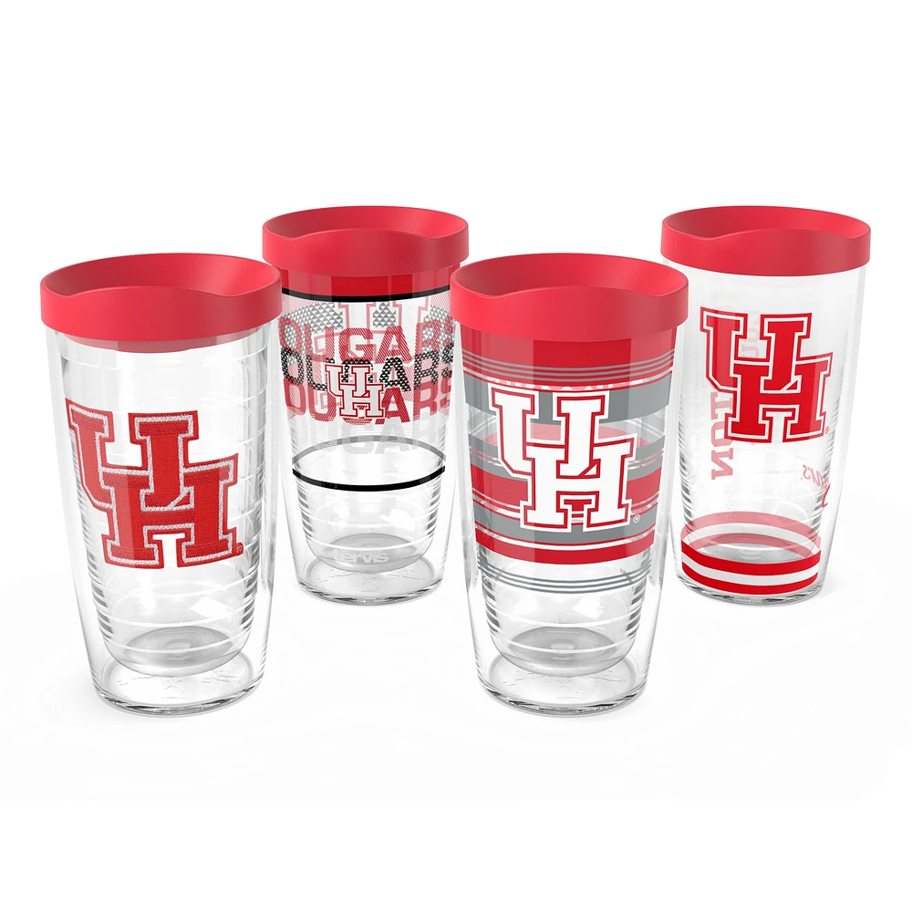 Tervis Houston Cougars paquet de quatre 16oz. Ensemble de gobelets classiques