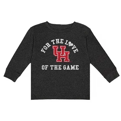 Houston Cougars Toddler For the Love Long Sleeve T-Shirt - Charcoal