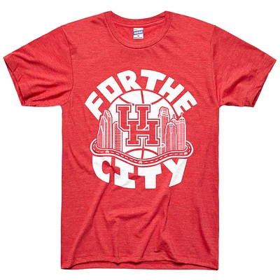 Unisex Charlie Hustle Red Houston Cougars For the City Tri-Blend T-Shirt