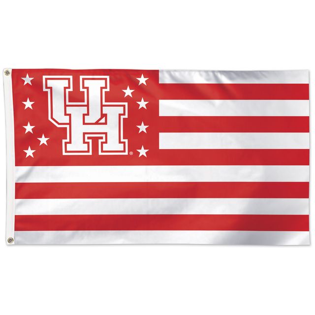 WinCraft Houston Cougars 3' x 5' Stars & Stripes Drapeau unilatéral