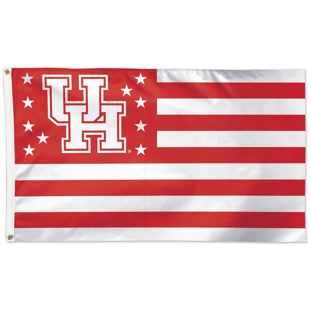 WinCraft Houston Cougars 3' x 5' Stars & Stripes One-Sided Flag