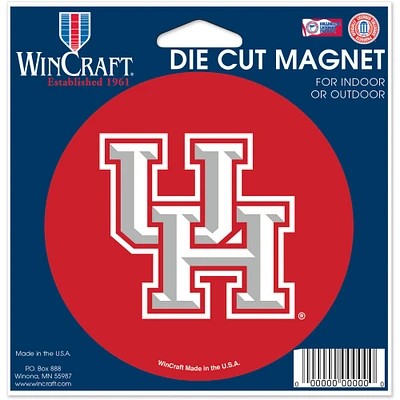 WinCraft Houston Cougars 4'' x 6'' Aimant d'équipe découpé