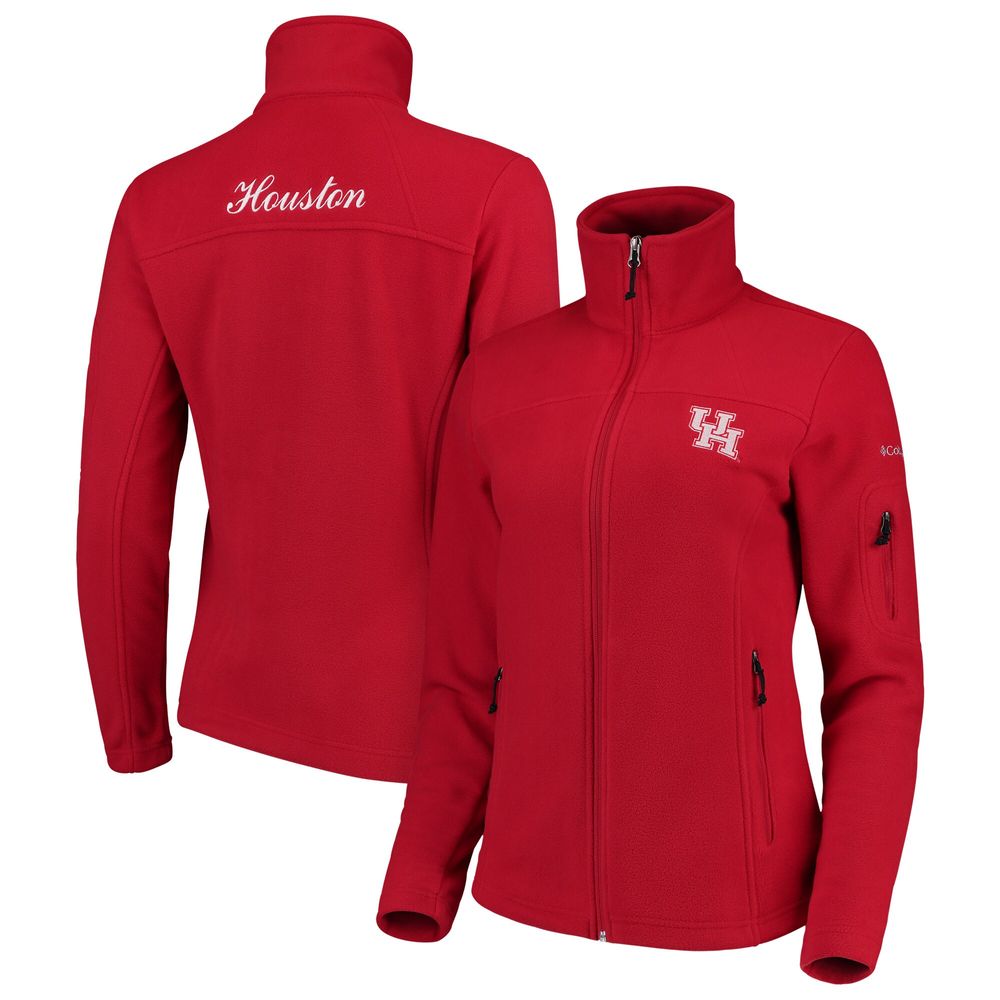 Women's Columbia Red Houston Cougars Team Give & Go Full-Zip Jacket