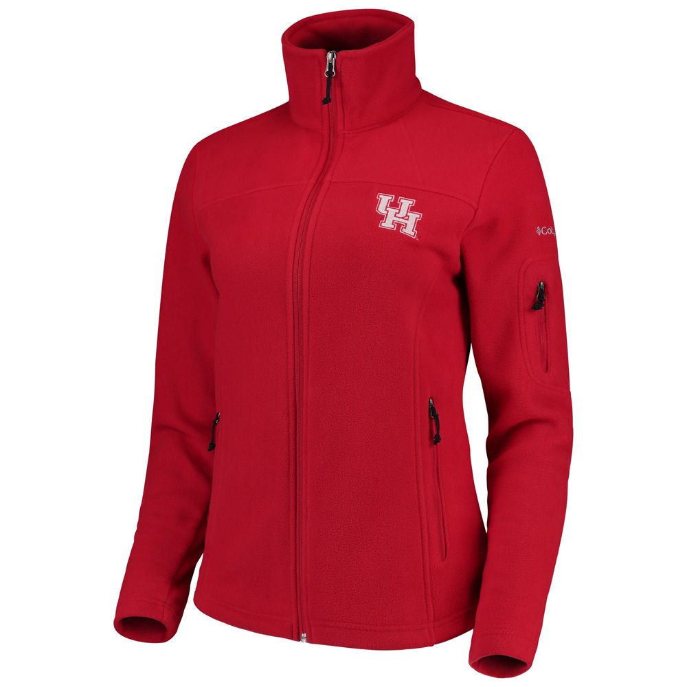 Women's Columbia Red Houston Cougars Team Give & Go Full-Zip Jacket