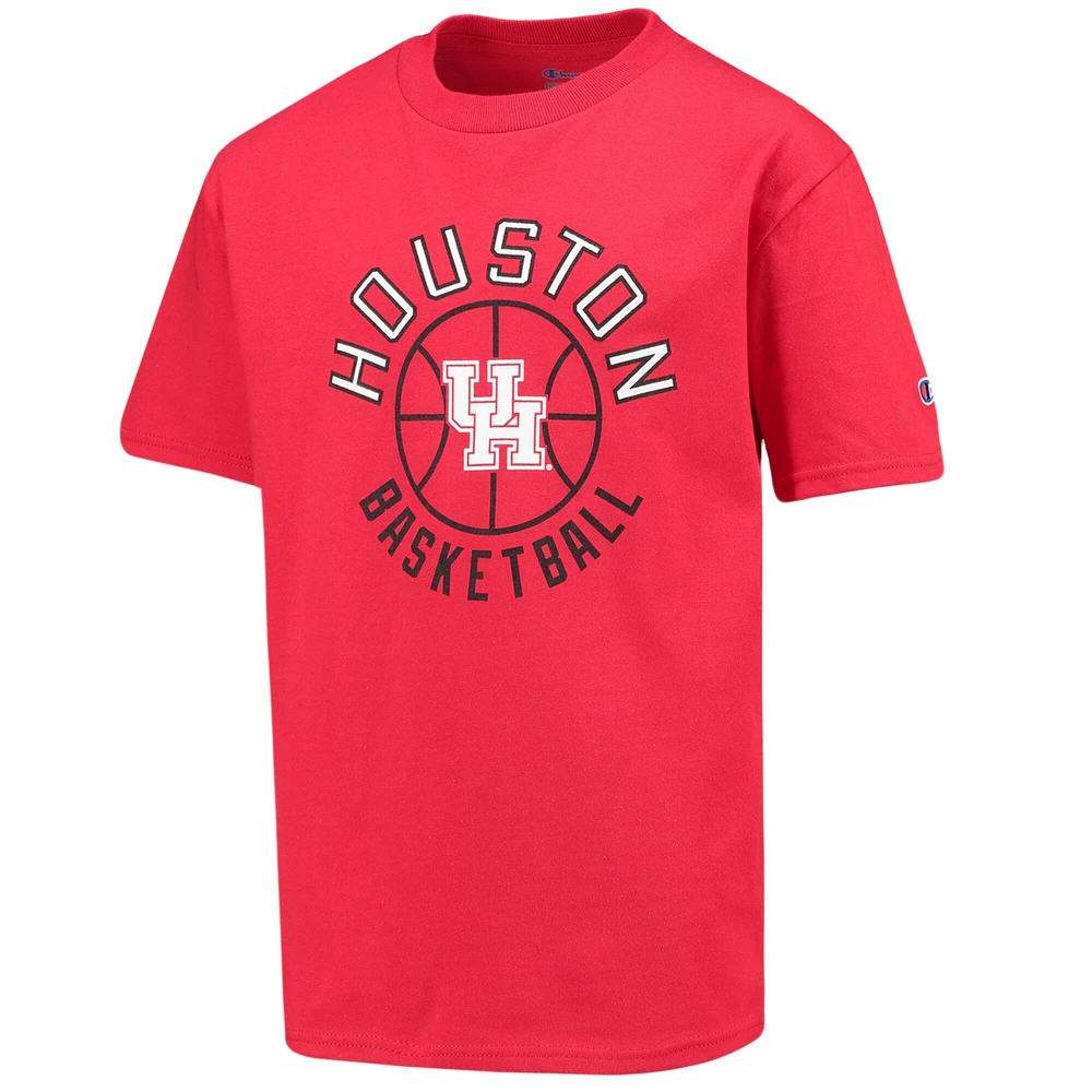 T-shirt de basket-ball Houston Cougars Champion pour jeunes, rouge