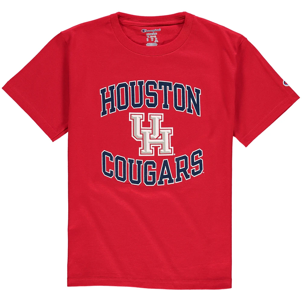 Youth Champion Red Houston Cougars Circling Team Jersey T-Shirt