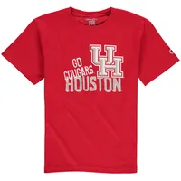 Youth Champion Red Houston Cougars Team Chant T-Shirt