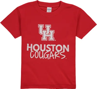 Houston Cougars Youth Logo T-Shirt - Red