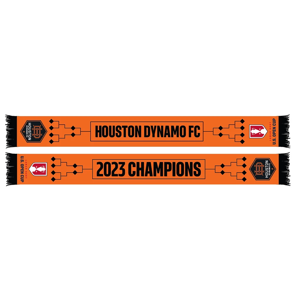  Houston Dynamo FC 2023 Lamar Hunt U.S. Open Cup Champions Scarf