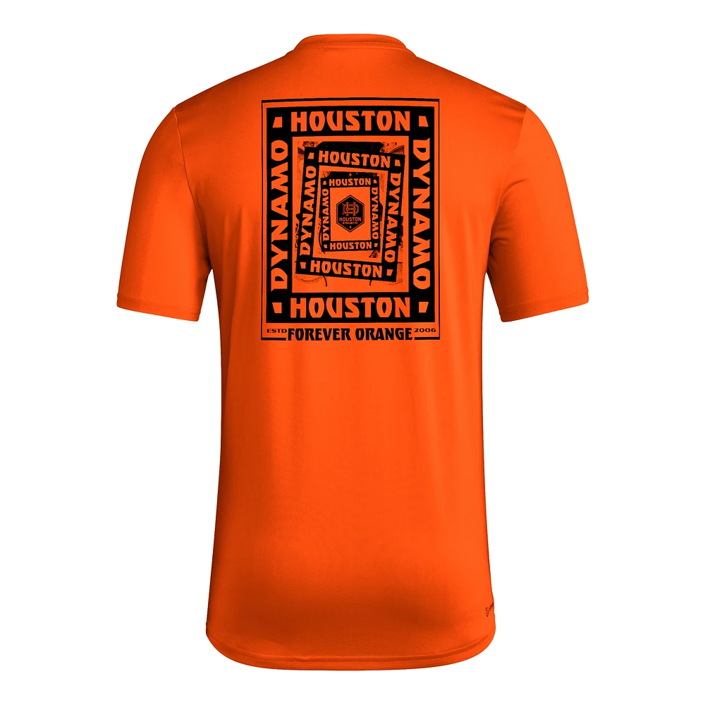 Men's adidas Orange Houston Dynamo FC Local Wrap T-Shirt