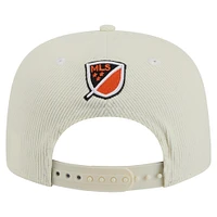 Men's New Era  Cream Houston Dynamo FC 2025 Kickoff Snapback Golfer Hat