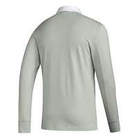 Polo à manches longues de voyage adidas 2023 Player gris Houston Dynamo FC pour hommes