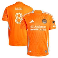 Men's adidas Amine Bassi Orange Houston Dynamo FC 2025 Season 20 Authentic Player Jersey