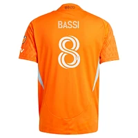 Men's adidas Amine Bassi Orange Houston Dynamo FC 2025 Season 20 Authentic Player Jersey