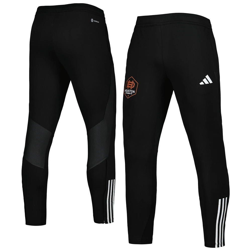 Pantalon d'entraînement Adidas Houston Dynamo FC 2023 On-Field Team Crest AEROREADY noir pour homme