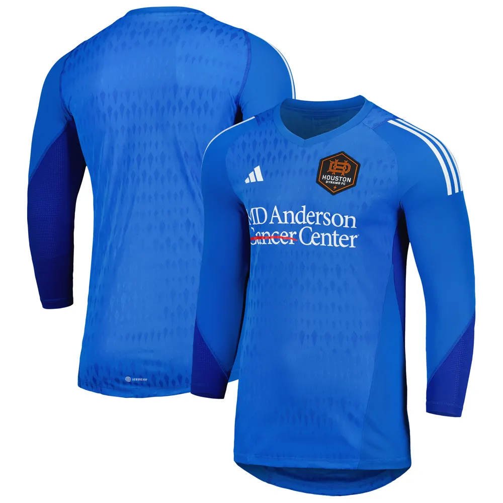 Men's adidas Blue Houston Dynamo FC 2023 Goalkeeper Long Sleeve Replica Jersey