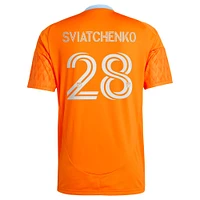 Maillot de joueur réplique adidas Erik Sviatchenko orange Houston Dynamo FC 2025 saison 20 pour hommes