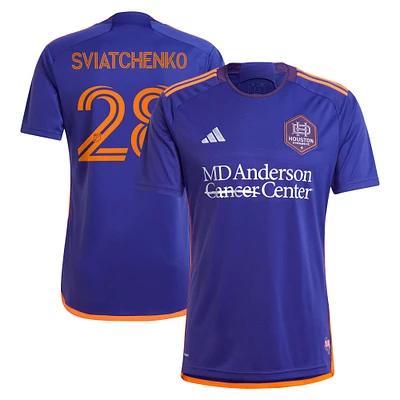 Maillot de joueur adidas Erik Sviatchenko violet Houston Dynamo FC 2024 Still Holdin' Replica pour homme