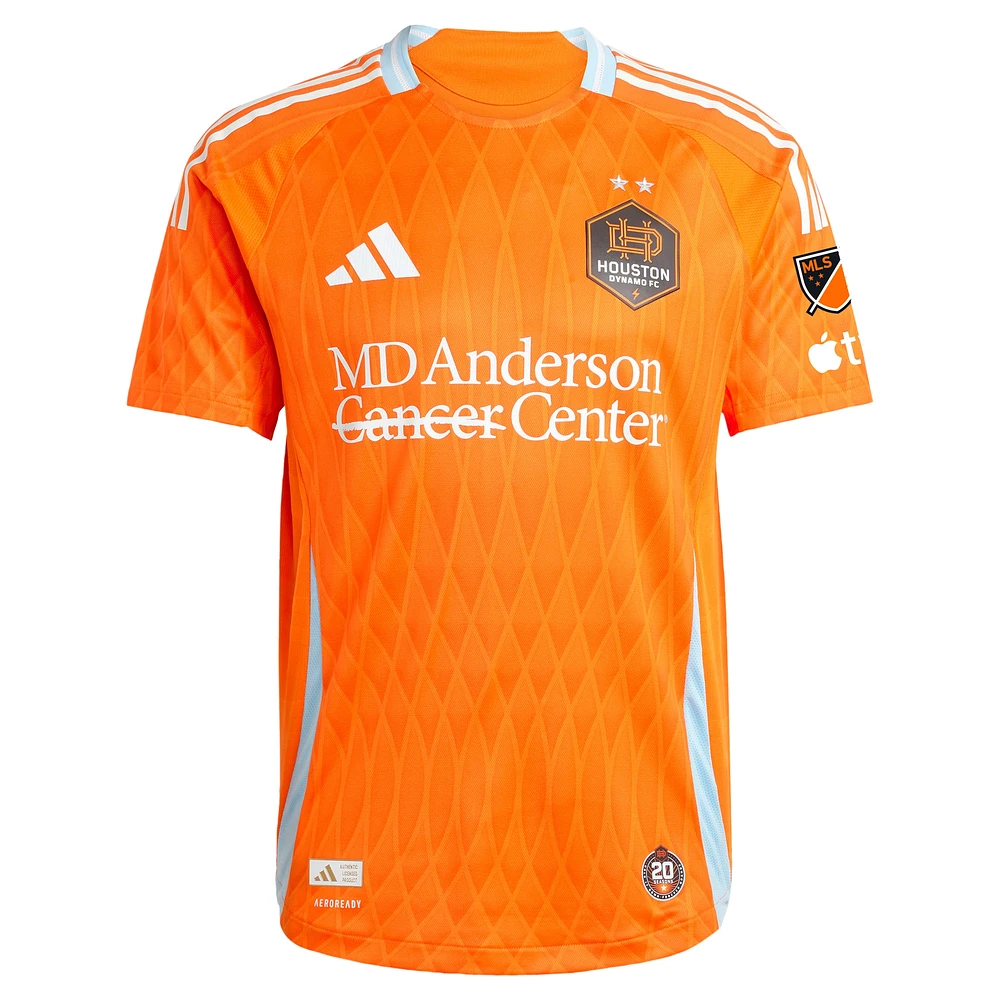 Men's adidas Ezequiel Ponce Orange Houston Dynamo FC 2025 Season 20 Authentic Player Jersey