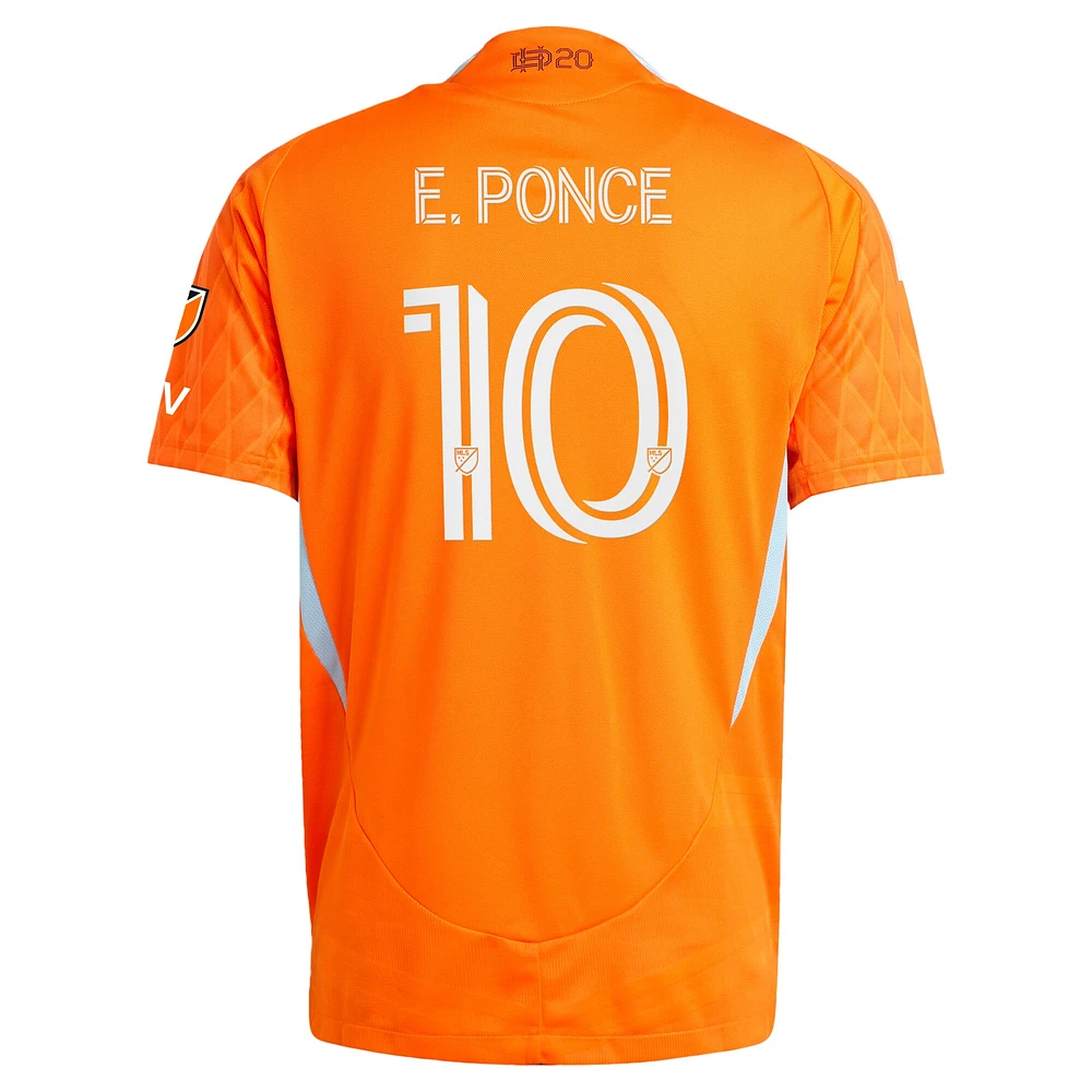 Men's adidas Ezequiel Ponce Orange Houston Dynamo FC 2025 Season 20 Authentic Player Jersey