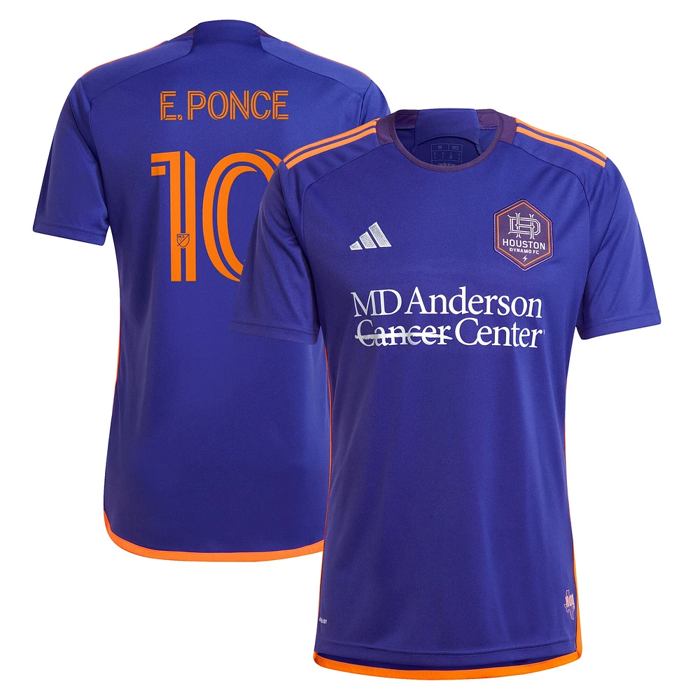 Men's adidas Ezequiel Ponce Purple Houston Dynamo FC 2024 Still Holdin' Replica Player Jersey