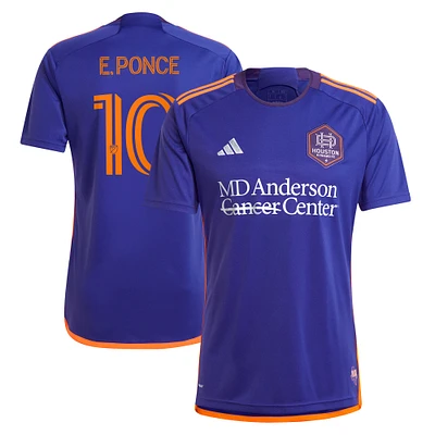 Men's adidas Ezequiel Ponce Purple Houston Dynamo FC 2024 Still Holdin' Replica Player Jersey