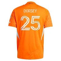 Maillot de joueur authentique adidas Griffin Dorsey Orange Houston Dynamo FC 2025 Saison 20 pour homme