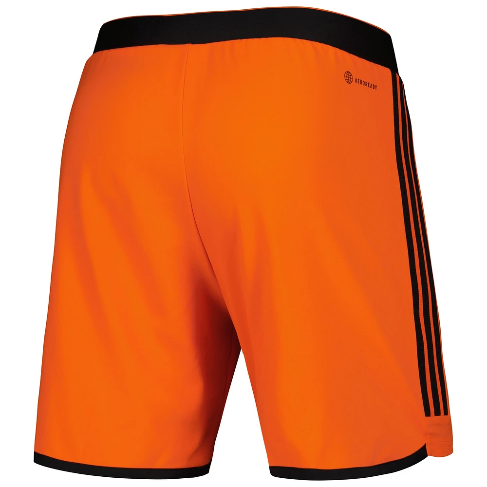 Short adidas Houston Dynamo FC 2023 extérieur AEROREADY Authentic pour homme orange