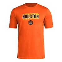 T-shirt orange adidas Houston Dynamo FC Local Pop AEROREADY pour hommes