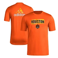 T-shirt orange adidas Houston Dynamo FC Local Pop AEROREADY pour hommes